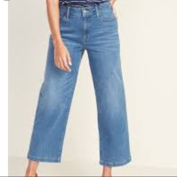 Old Navy NWT high waisted, wide leg ankle pants - Picture 1 of 3